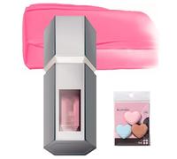 Aztk Blush Jc04 Jelly Color Liquid Blush, 2025 2 In 1 Contour Beauty Wand Liquido Waterproof, Contorno Illuminante Per Tutto Il Giorno Con Mini Piumino Per Cipria(JC03 Raspberry)