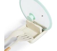 Azttior Porta Coperchi Pentole & Poggia Mestolo Cucina 2-in-1, Poggiamestolo Cucina Multiuso, Durevole Portacoperchi Da Cucina, Appoggio Mestoli Da Cucina per Spatole, Mestoli, Coperchi Di Pentole
