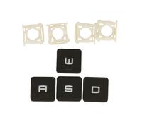 AZUBAYCOM Cerniera di ricambio per keycaps e chiavi, clip a forbice per MSI GL62 GL62M GL72 GP62 GP62M GP62MVR GP62VR GP63 GP72 GP72VR GT72VR GT73EVR GT73VR (WASD keycaps e cerniere chiave, si prega