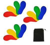 AzulLanse Segnalibro per campo da gioco a forma di piede e palmo (foot-12pcs)