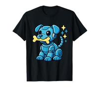Azure Robot Cane Stella Osso per Bambini Ragazzi Ragazze Bambini Giovani Maglietta