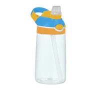 Azure Tinta Unita Bottiglia D'acqua Puro Plain con Coperchio A Prova Di Perdite Bocca Larga Bottiglia Di Acqua In Tritan A Prova Di Perdite Per La Scuola Ragazzi Ragazze Termo de Cafe