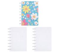 Azure Zone 3 Pack A5 Sublimation Discbound Notebooks | 21 x 14,40 cm, staccabile, 7 dischi trasparenti 50 pagine interne, accessori ufficio