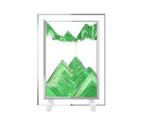 AzureLeap Sabbia in movimento con movimento liquido, paesaggio sabbioso 3D profondo del mare, decorazione a colori sabbie mobili in vetro rotondo in movimento immagine artistica rilassante scrivania