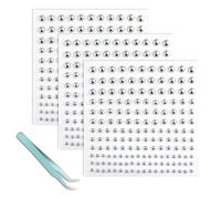 AzureRay Fake Piercing, Piercing Finti per Labbro e Naso, Piercing Finto Naso Non Penetranti con Adesivi Argentati, Set da 3 Pezzi Stile Y2K