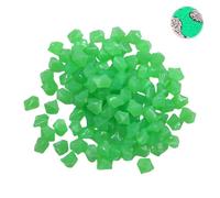 AzureRay Pietre Luminose, Ciottoli Fluorescenti per Esterni, 200 Pezzi Pietre Decorative da Giardino in Resina per Corridoio Aperto Passaggio Cortile Acquario Acquario (Vert)