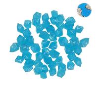 AzureRay Pietre Luminose, Ciottoli Fluorescenti per Esterni, 200 Pezzi Pietre Decorative da Giardino in Resina per Corridoio Aperto Passaggio Cortile Acquario Acquario (Blue)