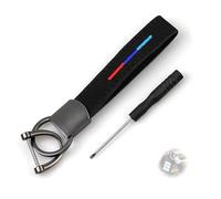 AzureRay Portachiavi Auto Uomo in Cuoio Universale - per BMW Modelli E/F/G con Medaglione Metallico, Accessorio Adatto per Dono agli Appassionati di Auto.