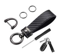 AzureRay Portachiavi Uomo Auto in Pelle e Microfibra - Elegante, Infrangibile con Anello a D, Portachiavi Auto Uomo