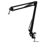 Azwamkue Supporto a forbice per microfono, altezza 75 cm, supporto a sospensione per microfono USB Blue Pro