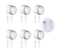 AZWOOD 6 coperture antipolvere per spazzolino elettrico, compatibili con testine iO, adatte per iO4, iO5, iO6, iO7, iO8, iO9, Pro 3, Smart 6, Genius, Trasparente, Copritesta per spazzolino