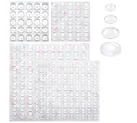 AZWOOD Gommini Adesivi Paracolpi, 4 Misure 250 Pcs | Ammortizzatore di Colpi, Premio Silicone Trasparenti, Smorzamento di Suono e Impatti, Per Porte, Cassetti, Armadietti