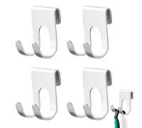 Azwood Supporto per rasoio, gancio per rasoio, in acciaio inox, impermeabile, autoadesivo, supporto per rasoio, supporto per ripiano doccia, per bagno, cucina, organizer (4)