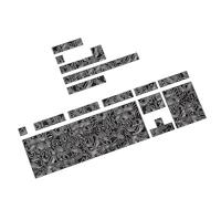 Azxcvbnm Il lato alla moda di illuminazione laterale della collezione 131PCS Keycap ha retroilluminato ergonomico per la tastiera meccanica migliora la digitazione