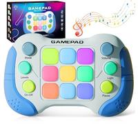Azyh Fast Push Game Fidget Toys Handle, Upgraded Flashing Quick Press Games Pro per bambini, Speed Push Light Up Fidget Game, console portatile educativa Gamepad Toys per ragazzi, ragazze, adolescenti