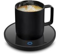 Azyh Scalda-candela, scalda caffè intelligente per scrivania, scalda-tazze da caffè elettrico con spegnimento automatico, piastra riscaldante per tazze in modo sicuro per caffè, cacao, latte, candele,