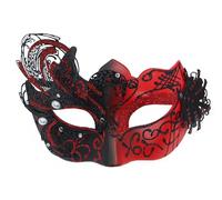 AZYOUNG 2025 - Maschera da donna in ferro dipinta a forma di cigno retrò