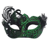 AZYOUNG 2025 - Maschera da donna in ferro dipinta a forma di cigno retrò