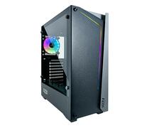 AZZA Apollo 430B DF2 Black Gaming-Gehäuse ATX Matx RGB LED Vetrinetta Miditower