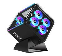 Cube 802 Cubo Nero, Alloggio a cubo Nero, Cubo, PC, Nero, ATX, micro ATX, Mini-ITX, SPCC, Giocare