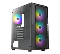 AZZA Gaming PC Gehäuse Fighter 290 ATX 4x ARGB Mesh black CSAZ-290