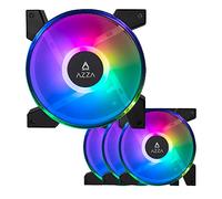 AZZA Hurricane III Ventilatore digitale RGB 120mm x 4, HUB incluso