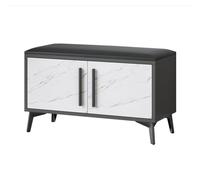 AZZAZETES Panca Portascarpe Sgabello for cambiare le scarpe Porta di casa Scarpiera Si può sedere Borsa morbida Sgabello for scarpe Sgabello for la casa Semplice e moderno Scarpiera(L 90cm)