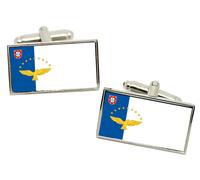 Azzorre Açores (Portogallo) Bandiera Gemelli IN Cromata Scatola Regalo