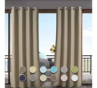 AZZRRO Tende Tendaggi da Esterno per balconi1 Pezzo |200x210cm（BxH） pergolati,terrazzi e Gazebo Antivento, Idrorepellente, Schermo per la Privacy, Crema Solare, Protezione UV