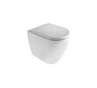 Azzurra - Comoda filomuro 53 cm Wc Easy Clean/Senza Brida + Coprivaso