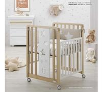 Azzurra Design Lettino Evolutivo Glam Stelle Uno X 9 Vari Colori con Tessile Glam Luce : Colore - natural