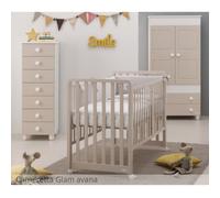 Azzurra Design Lettino Glam Evolutivo Uno X 9 Avana Con Tessile