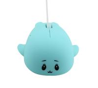 (Azzurro cielo) Mouse cablato professionale, simpatico design tigre animale cartone animato, mouse 3D