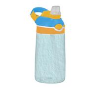 Azzurro Tinta unita Bambini Bottiglia di Acqua con Manico Leggero Tritan Plastica Bottiglia di Acqua per La Scuola Ragazzi Ragazze termos para agua