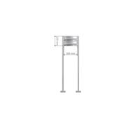B-01 2 Acciaio inox V2A Sistema di cassette per le lettere con piastra di base