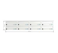 B-01 8 sistema di cassette per le lettere da parete in acciaio inox V2A