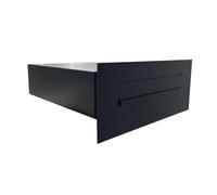 B-04 Cassetta postale 2 posti passante a muro in acciaio inox (profondità: 39-62 cm)