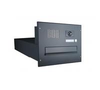 B-042 Sistema di cassette postali con telecamera da parete in colore RAL 7016 e centro sistema