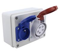 B.1091 Distributore IP44 da incasso ABS filettatura: PG16 PAWBOL