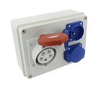 R-BOX 190 Distributore di rete fissa 1x16A/5P 2x250V IP44 B.1602