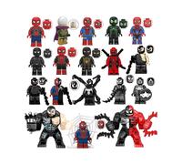 (B) 18 minifigure di Venom, giocattoli adatti ai Lego
