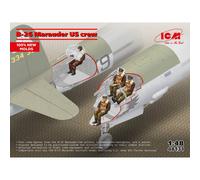 B-26 Marauder Set Di 4 Figurine D'Equipaggio Us Icm 48131 1/48