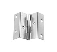 B-452 Cerniera in ferro bronzo celadon a quattro ante da 49 mm con 8 fori ad angolo retto laterale 18(Silver)