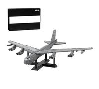 B-52 Stratofortress Bomber, aereo con asta, set di mattoncini militari, kit di costruzione per aeromobili da combattimento, set di modellini aerei da combattimento, regalo per bambini e adulti (1722