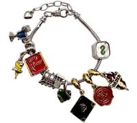 B.a.u.q.o.o. Bracciale Magico con Charms a Colori Doni della Morte Ordine della Fenice Gadget Accessori Donna Ragazza Idea Regalo Bambina Magia Fantasy Cosplay