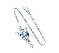 B.a.u.q.o.o. Collana Di Arwen Signore Degli Anelli Stella Del Vespro Gadget Aragorn Ciondolo Colore Argento Idea Regalo Natale Fantasy Cosplay