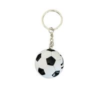 B.a.u.q.o.o. Portachiavi Bianconeri Pallone Calcio Con Logo Gadget Tifosi Bianconeri Idea Regalo Calcio
