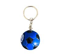 B.a.u.q.o.o. Portachiavi Inter Pallone Calcio Nuovo Logo Gadget Tifosi Nerazzurri Internazionale Idea Regalo