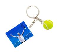 B.a.u.q.o.o. Portachiavi Sinner Tennis Gadget Sport Pallina da Tennis Portachiavi Uomo Donna Idea Regalo Tifosi del Grande Campione Italiano Numero Uno del Mondo
