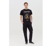 B.ANGEL, T-shirt In Cotone Stampa Formula 1, Uomo, Nero, Taglia: XL